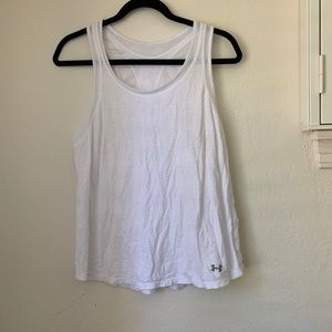 🌸 Under Armour white racerback tank top